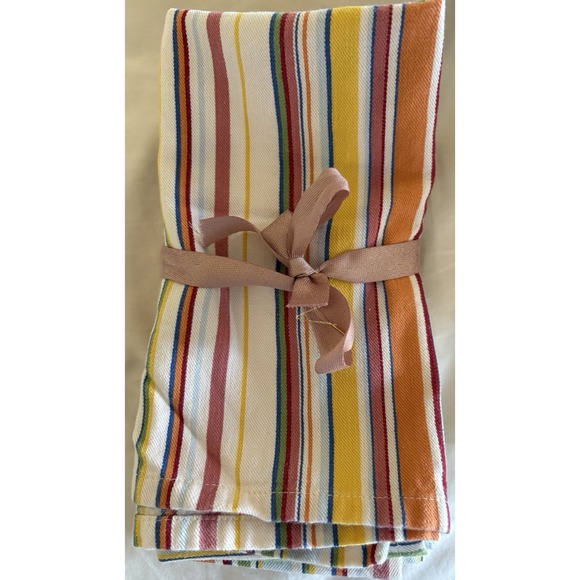 Chaps Other - Ralph Lauren Chaps Cloth Napkins Set of 4 bright stripes 19"‎